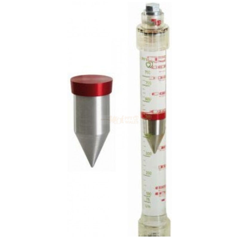 High visibility cone for flow meter