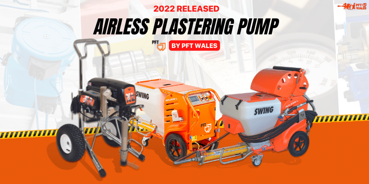 Airless plastering pump